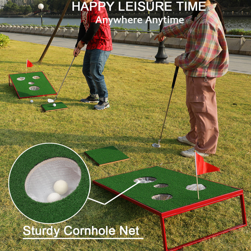 Ensemble de jeu de golf 2 pi x 3 pi, Rouge/vert
