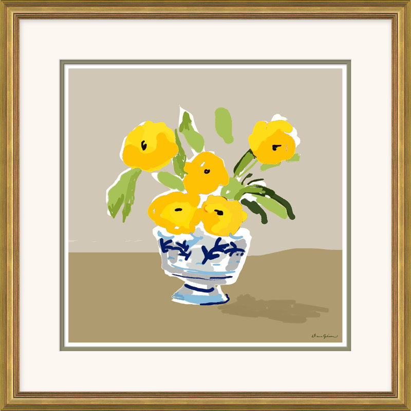 Yellow Bowl Print by Dana Gibson