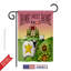 Drapeau de jardin vertical à double face 13 po x 18,5 po welcome the ovin home
