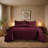 Floral Embossed Microfiber Quilted Bedspread Set-124308866-124308881