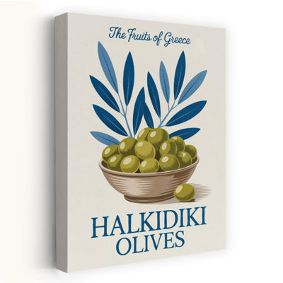 Halkidiki Olives From Greece by Andreas Magnusson - Wrapped Canvas Print
