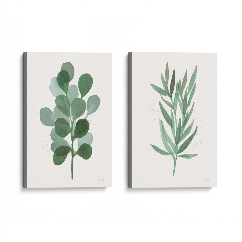 Ensemble d'impressions Green Leaf, Toile tendue, H 18 po x l 24 po