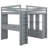 Jashay Kids Full Loft Bed with Drawers-56500772