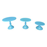3 Piece White Round Cupcake Stand