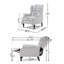 Fauteuil inclinable capitonné en tissu-1736306030