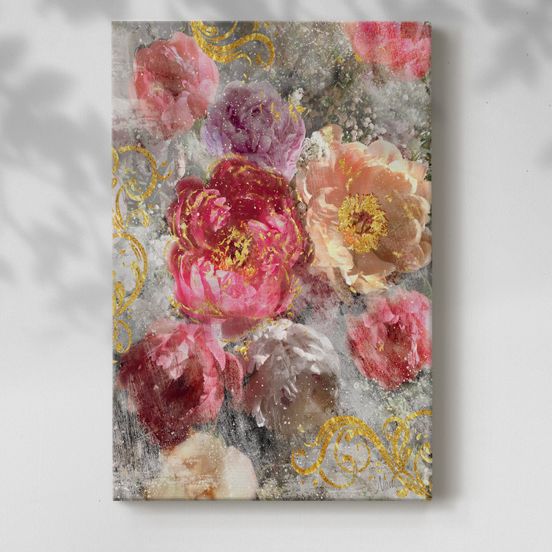 Roses Everlast II - Cavas enveloppés de galerie, H 18 po x l 12 po