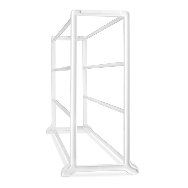 Whitmor White 4-Tier 20 Pair Resin Shoe Rack