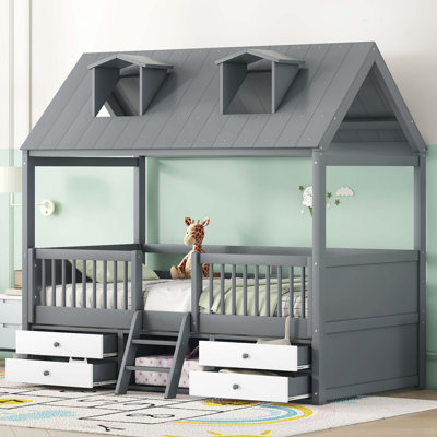Structure de lit simple en bois