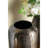 Aluminum Layered Chisel Oval Vase