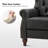 Amaira 34.5'' Wide Genuine Leather Manual Wing Chair Recliner (Set of 2)-67306411