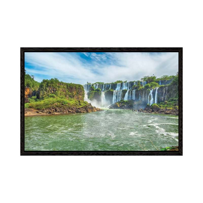 Iguazu Falls I by Mark Paulda - Print on Canvas, Black Framed, 101.6 cm H x 66.04 cm W