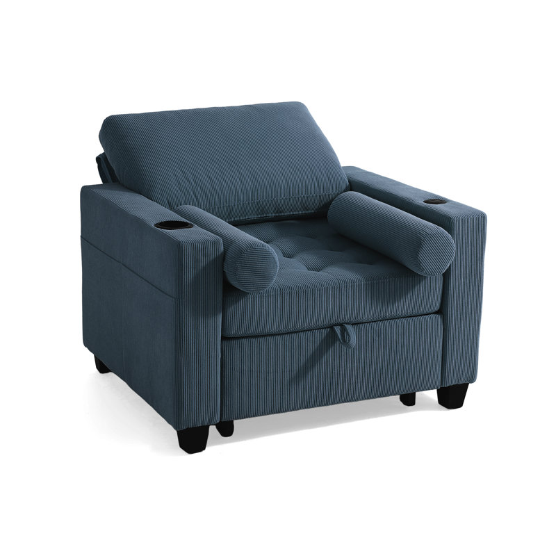 Upholstered Accent Chair, Navy