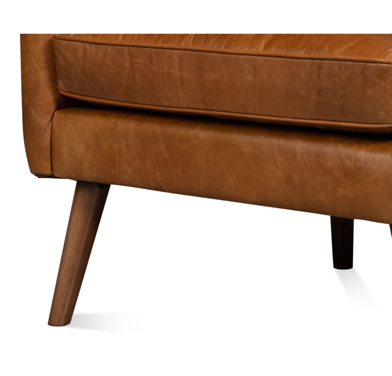 Patron Leather Wingback Chair