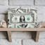 American One Dollar Bill Contemporary Wall Art Print 1 Piece Wrapped Canvas Wall Art-1379119213