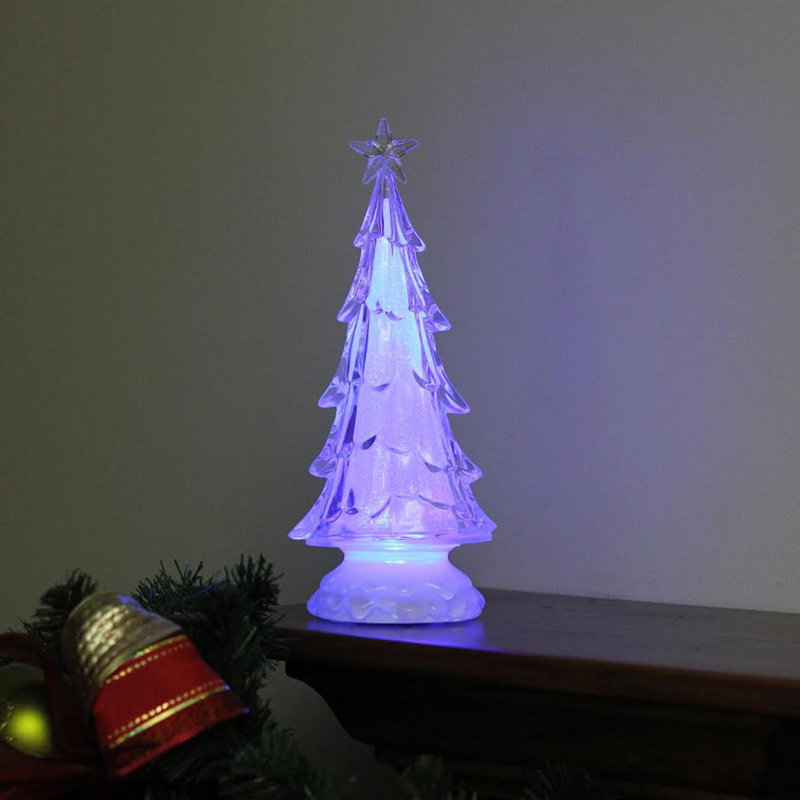 Décoration de Noël 10 po multicolore à lumières DEL avec étoile
