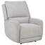 Fauteuil inclinable électrique Dobroyd en chenille gris tourterelle