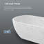 Baignoire de trempage autoportante en surface solide 63 "avec trop-plein 63" Terrazzo-117790186
