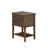 Valencia Nightstand - Rectangle Bedside Table with 2 Drawers for Bedroom, Distressed Jacobean-1973911343