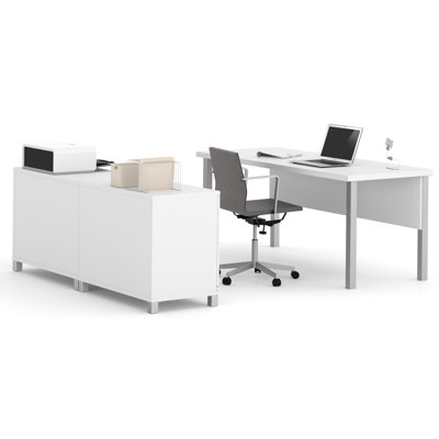 Ensemble de bureau Oriano avec pieds en métal