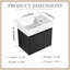 Meuble-lavabo simple 24 po avec plateau intégré en résine blanche 24 po-2064373450-2064373447