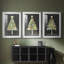 Christmas Holiday Art II - reproduction sur mesure encadrée de qualité supérieure - 3 pièces-2089060221-2089060208