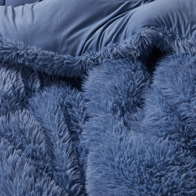 Édredon Alaskan Winters - surdimensionné inducteur Coma, Bleu, Édredon simple TG