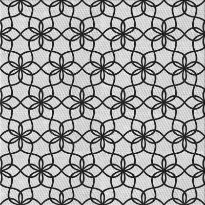 Tapis gris/zone noire à motifs