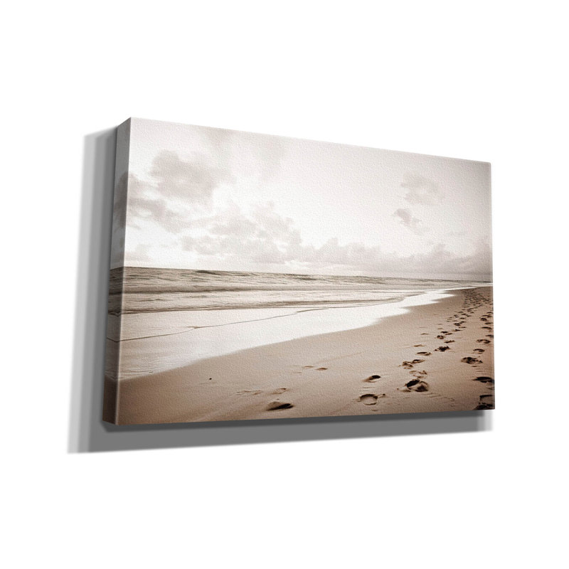  «Beach Walk» par Decent Exposures, art mural sur toile, 40 po x 26 po, H 26 po x l 40 po