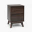 Venne 2 Push-Open Drawer Wood Effect Bedside Table With Tapered Legs - Modern Scandi-135586422