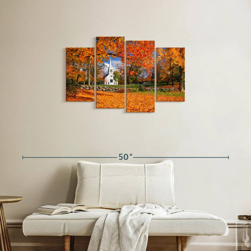 Couleurs d'automne Adella New Hampshire, H 22 po x l 36 po