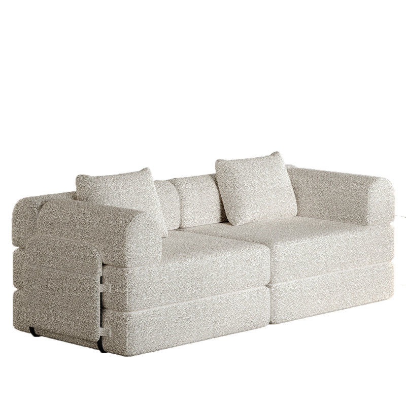 Convertible Sofa Bed, Light Khaki Corduroy