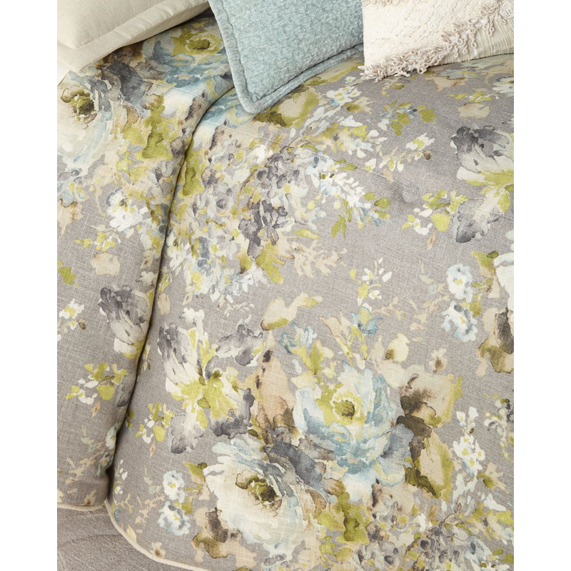 GREYSTONE 3PC COMFORTER SET, Queen Comforter + 2 Standard Shams