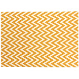 Flatweave flatweave New Zealand Wool Light Orange/White Area Rug