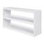 Lit mezzanine double blanc avec bureau intégré, tablettes, armoire et rangement roulant