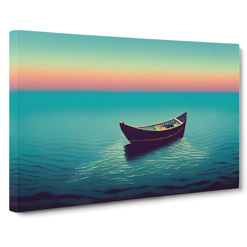 The Expressive Boat - Wrapped Canvas, 35cm H x 50cm W x 3cm D