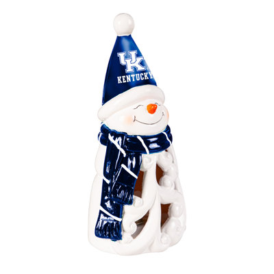 Statuette à DEL 8 po de l'Université du Kentucky, bonhomme de neige