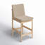 Tabouret de comptoir Daffodil Boucle-1744732962