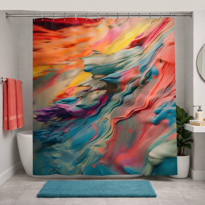 Abstract Shower Curtain