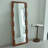 Medieval-Style Pine Frame Custom-Shaped Wall Mirror
