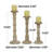 17.0'' H Tabletop Candlestick