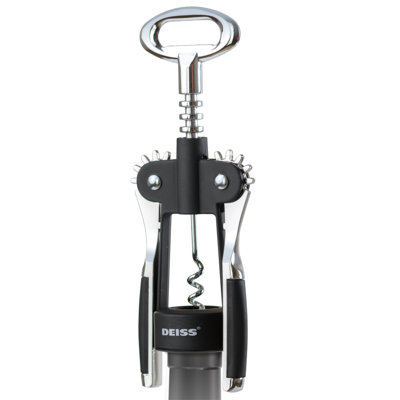 Deiss Pro Wing Corkscrew Wine Opener - 2 in 1 Wine Corkscrew and Beer Opener