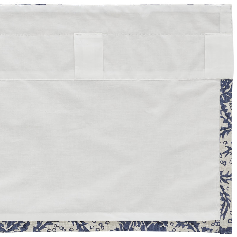 Besmira Cotton Floral Tailored Window Valance, 72" W x 16" L