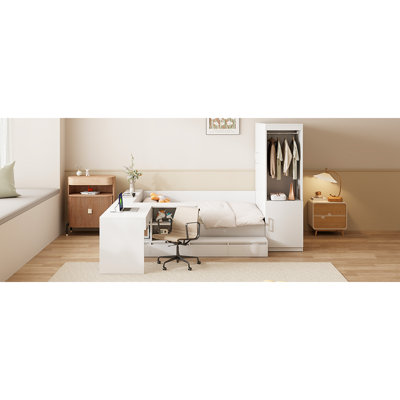 Full-size Wooden Platform Bed With Storage Solutions For Stylish Bedroom Setups