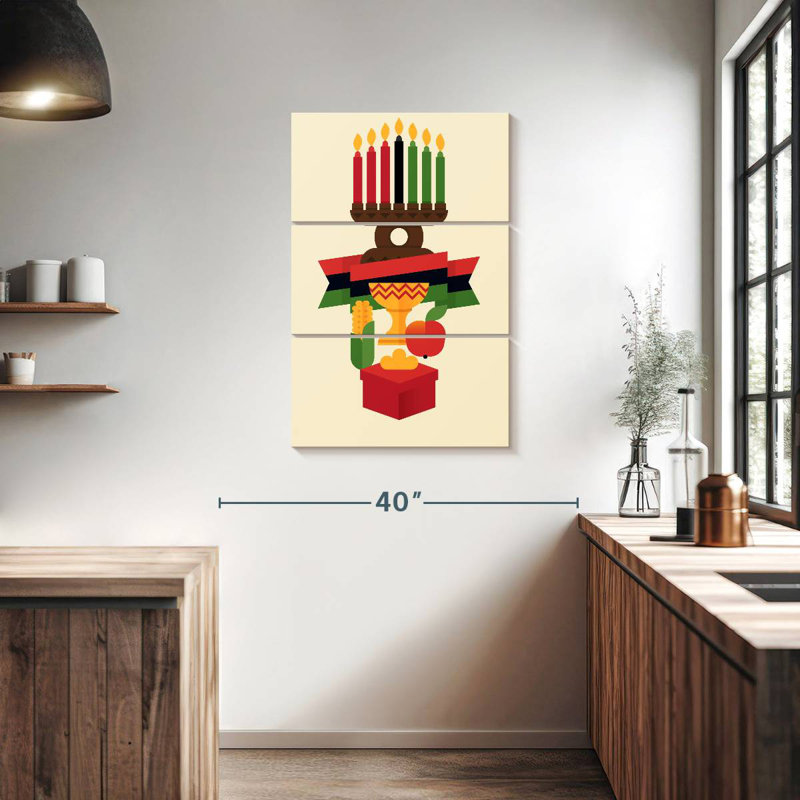 Célébration du Kwanzaa africain Lelend, H 38 po x l 24 po