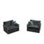 Chaises d'appoint en chenille avec coussins décoratifs-1253164539