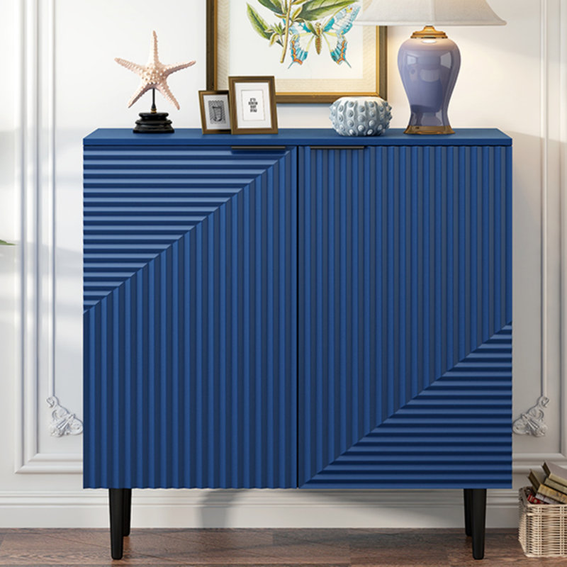Armoire de rangement 2 portes Riehl, Marine