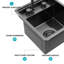 ° Robinet pivotant en acier inoxydable au design épuré idéal pour les cuisines modernes