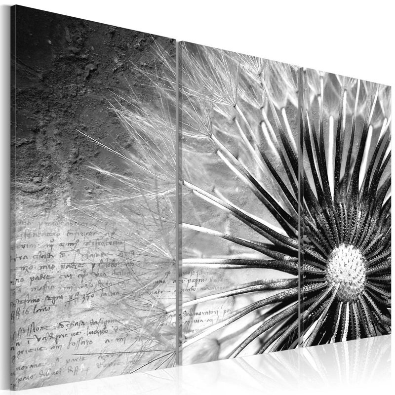 Floral Botanical - 3 pièces sur toile tendue, H 16 po x l 24 po x P 0,7 po