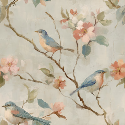 Décoration murale d'oiseau aquarelle