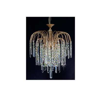 1 - Light Gold Crystal Pendant